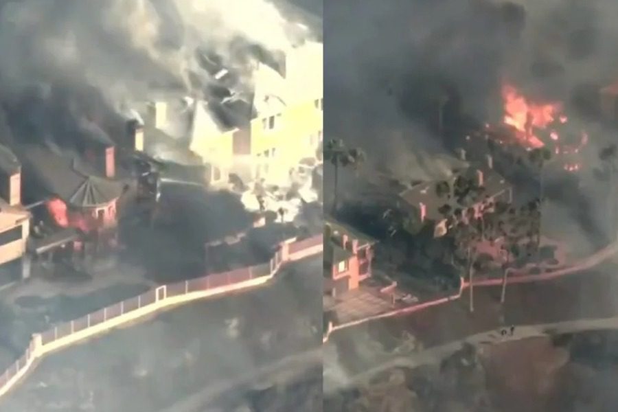Βίντεο από την Καλιφόρνια: Η στιγμή που 20 πανάκριβες επαύλεις γίνονται στάχτη