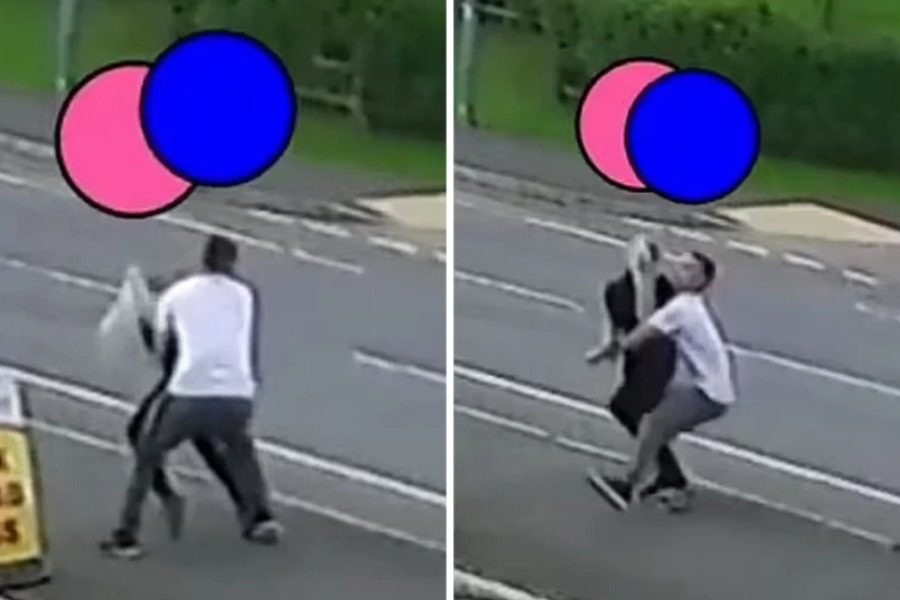Σοκαριστικό βίντεο: Ανδρας απαγάγει τη σύντροφό του στη μέση του δρόμου