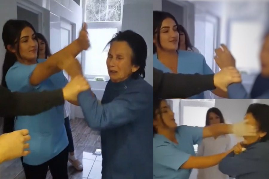 Βίντεο σοκ: Νοσοκόμα χτυπάει ηλικιωμένη σε οίκο ευγηρίας