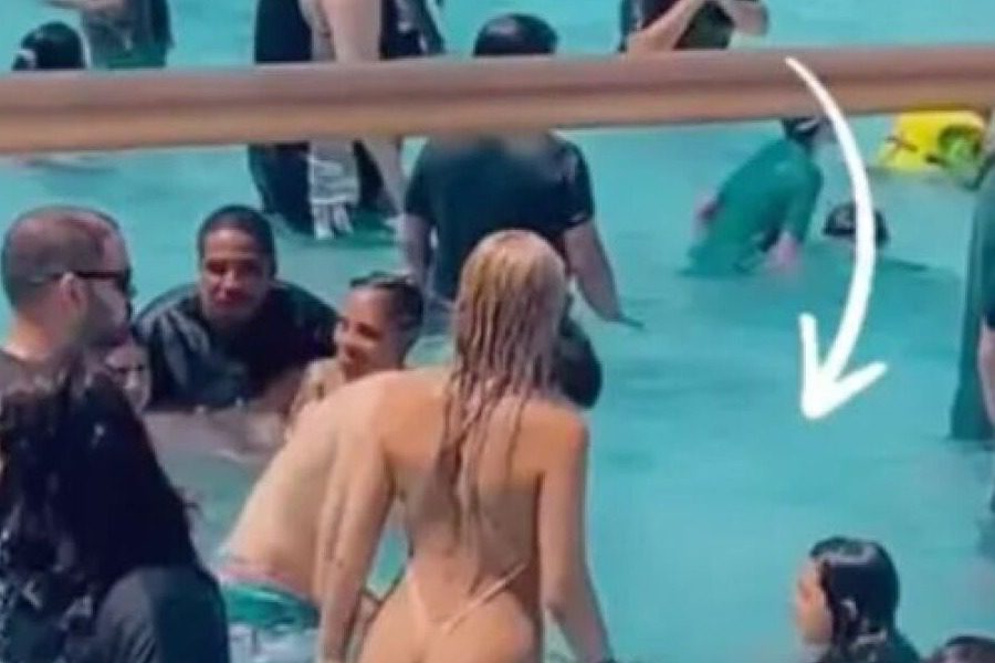 «Θύελλα» αντιδράσεων για το G-string γυναίκας σε πισίνα
