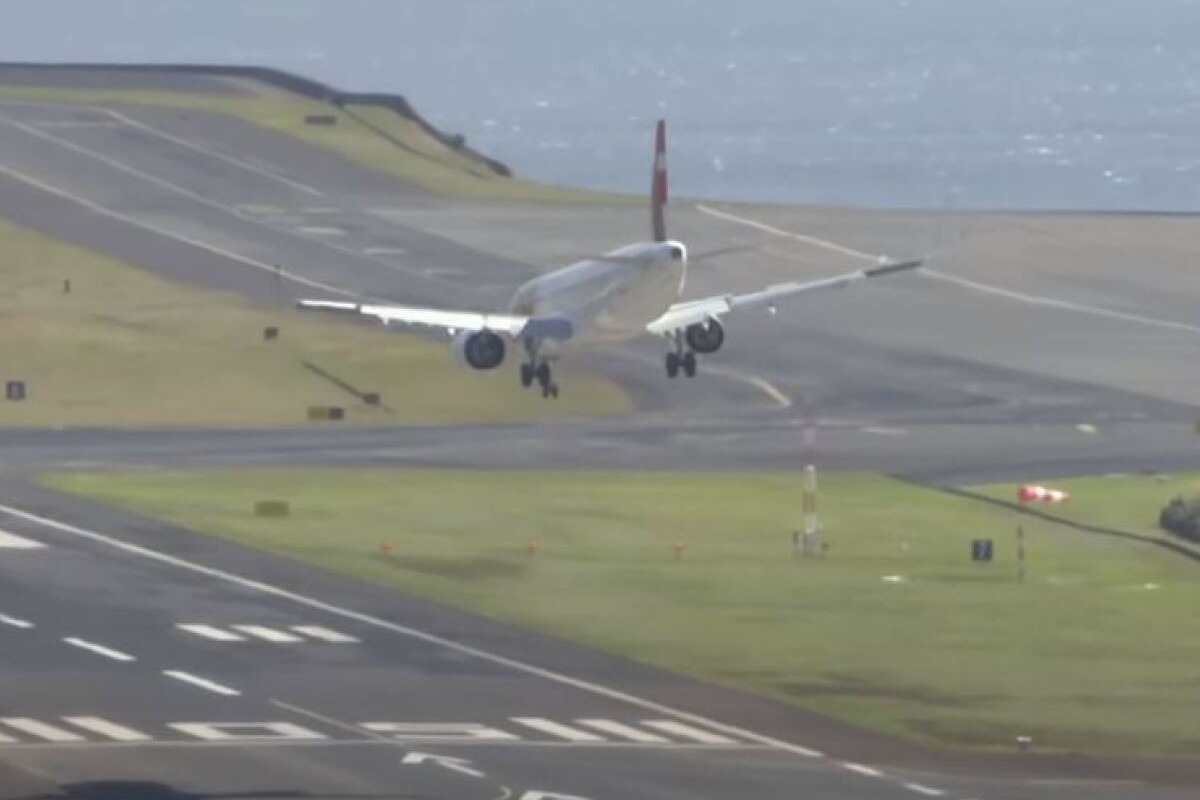 Μαδέρα: Εντυπωσιακή προσγείωση αεροσκάφους με το ρύγχος εν μέσω ισχυρών ανέμων - Δείτε βίντεο