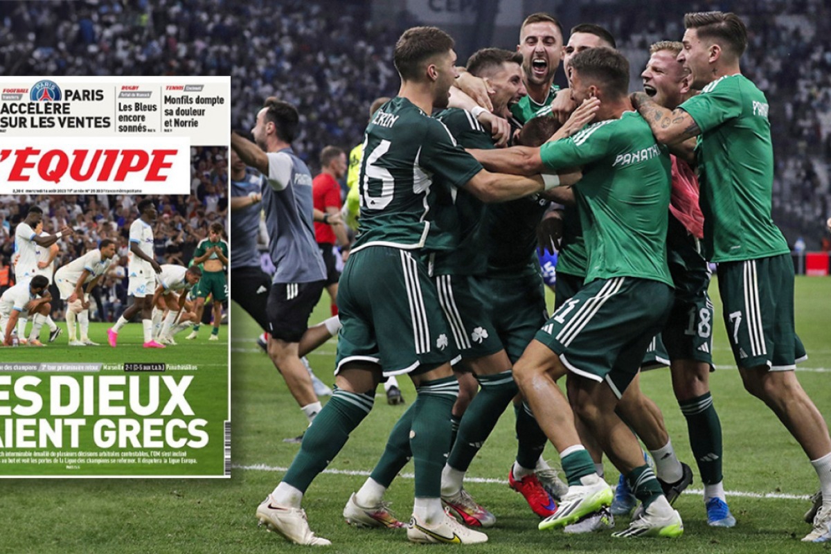 «Οι Θεοί ήταν Έλληνες»: Η Equipe υποκλίθηκε στον Παναθηναϊκό που πέταξε εκτός Champions League την Μαρσέιγ