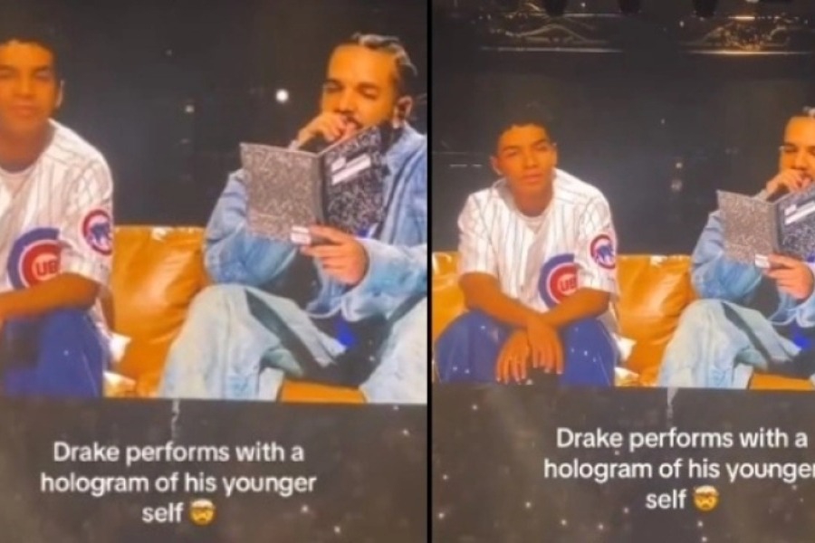 Το ολόγραμμα του νεαρού Drake δίπλα στον σημερινό τρέλανε το κοινό και το ίντερνετ