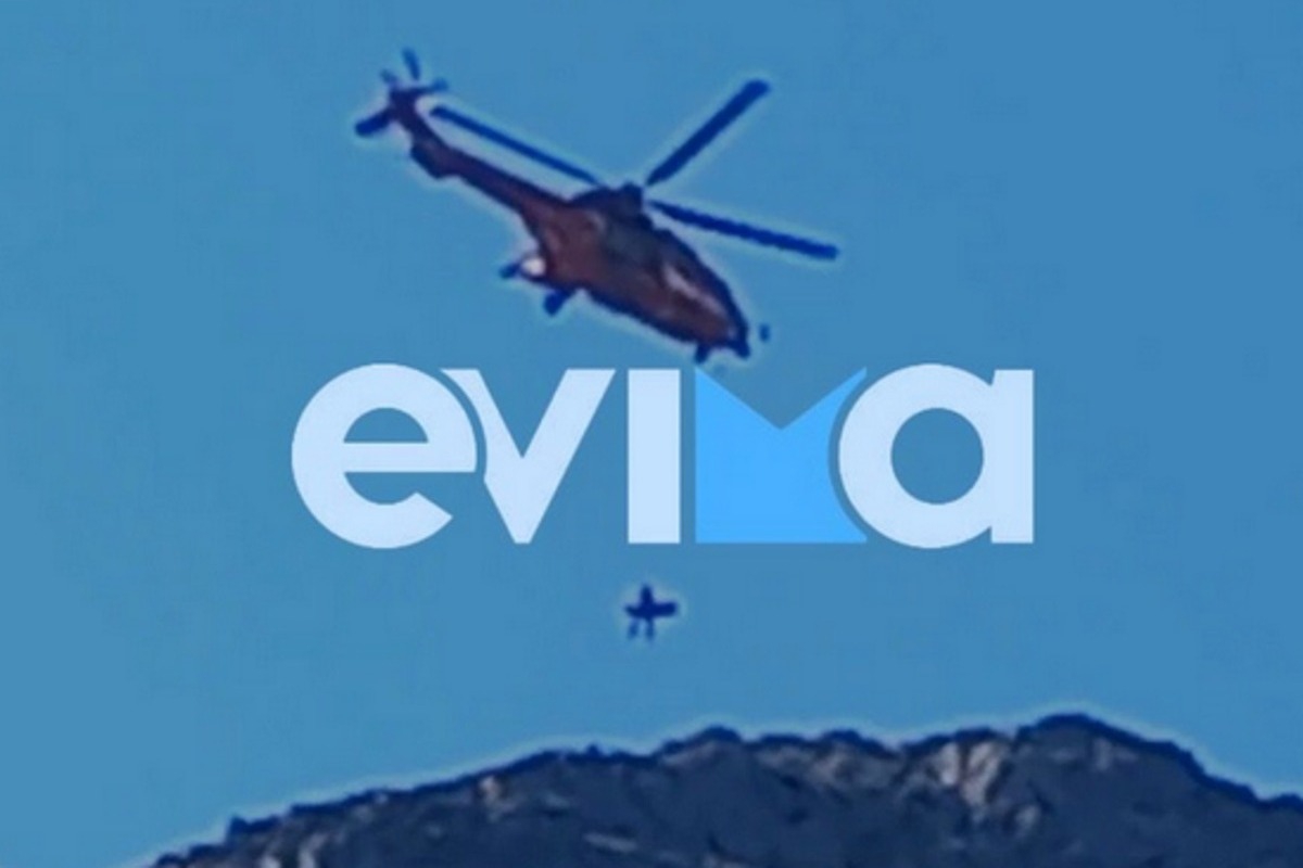 Βίντεο από το όρος Δίρφυς στην Εύβοια τη στιγμή που ελικόπτερο σηκώνει τραυματισμένη γυναίκα