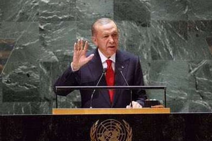 Προκλητικός Ερντογάν στη Γενική Συνέλευση του ΟΗΕ: Ζήτησε να αναγνωριστεί το Ψευδοκράτος - «Η τουρκοκυπριακή πλευρά έδειχνε πάντα ειλικρίνεια για την εξεύρεση δίκαιης, μόνιμης και βιώσιμης λύσης στο Κυπριακό»