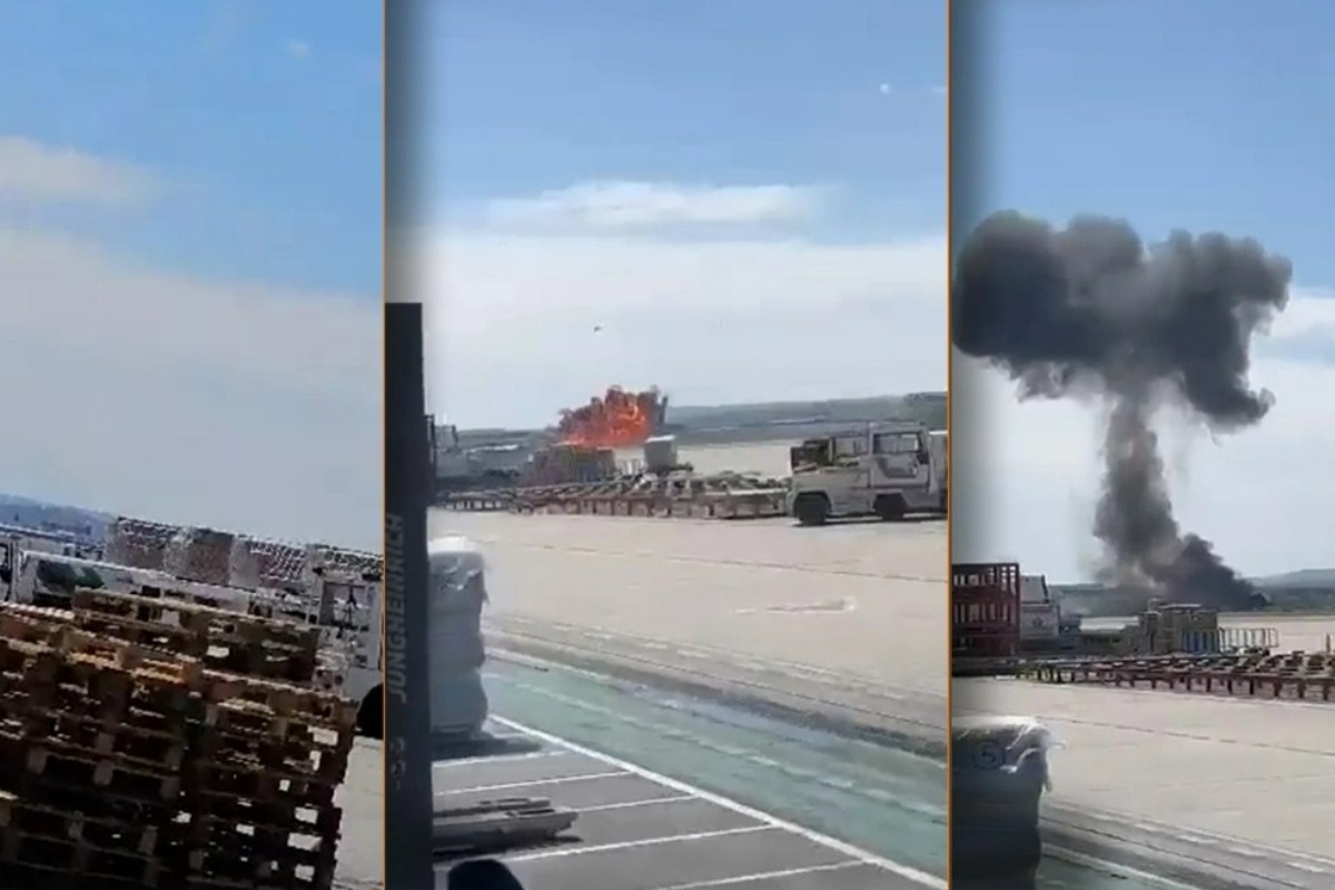 Ισπανία ‑ Βίντεο ‑ σοκ: Συντριβή ισπανικού μαχητικού F ‑ 18 στη Σαραγόσα