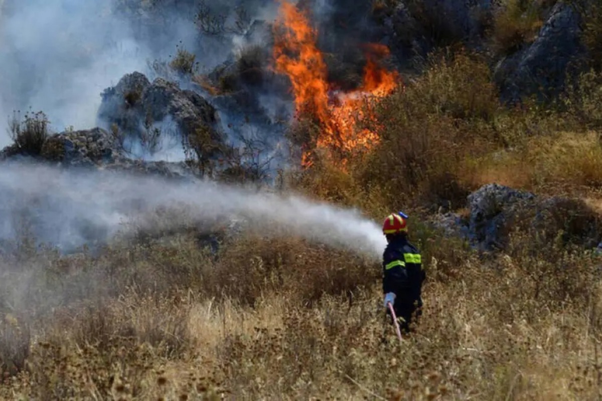 Χαλκιδική: Σε εξέλιξη φωτιά κοντά στον οικισμό «Βατοπέδι» του Πολυγύρου