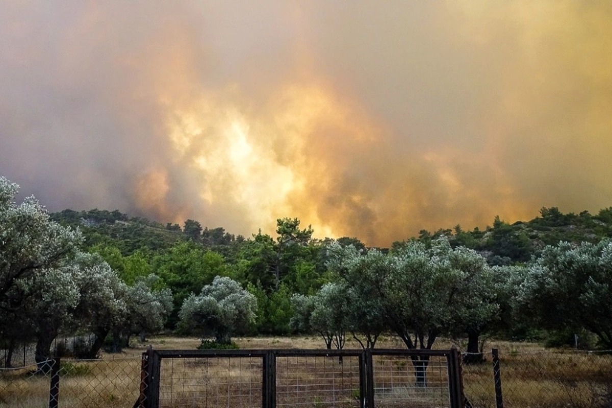 Φωτιά στη Ρόδο: Μάχη με τις φλόγες σε Ασκληπιείο, Λάερμα, Απόλλωνα