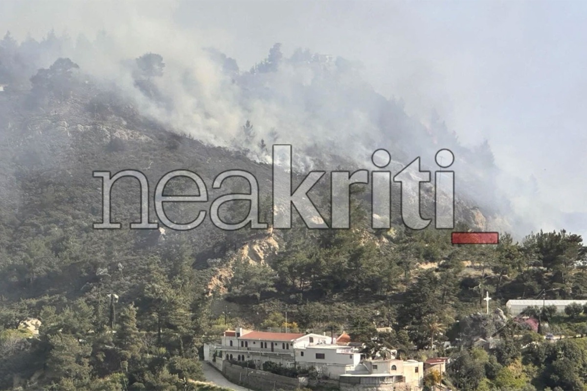 Λασίθι: Πυρκαγιά κοντά σε μοναστήρι – Μεγάλη επιχείρηση της πυροσβεστικής