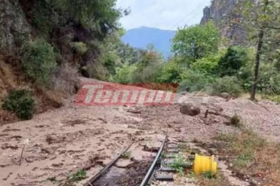 Καλάβρυτα: Κατολισθήσεις μπλόκαραν τον Οδοντωτό ‑ Εγκλωβισμένοι 90 επιβάτες