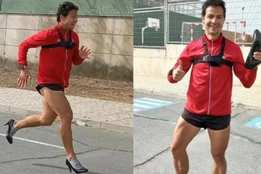 Έκανε παγκόσμιο ρεκόρ τρέχοντας τα 110 μέτρα με τακούνια σε εντυπωσιακό χρόνο