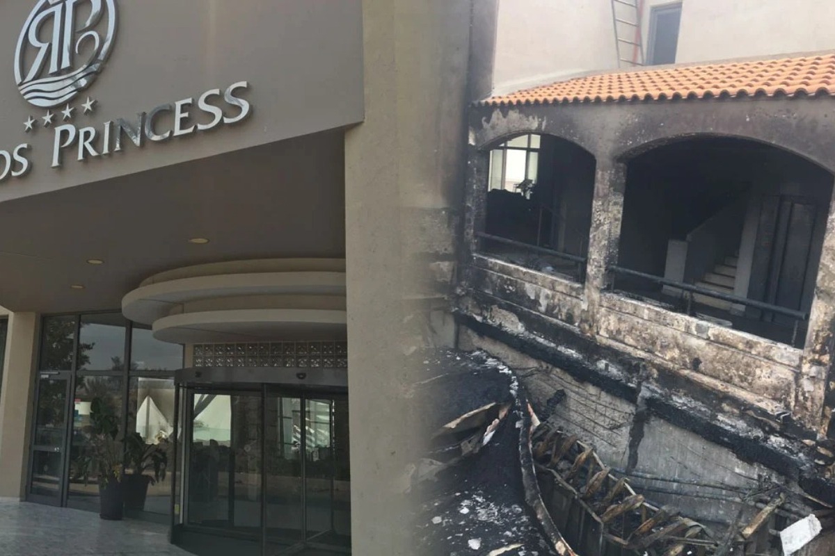 Φωτιά στη Ρόδο: Γνωστό ξενοδοχείο έγινε στάχτες