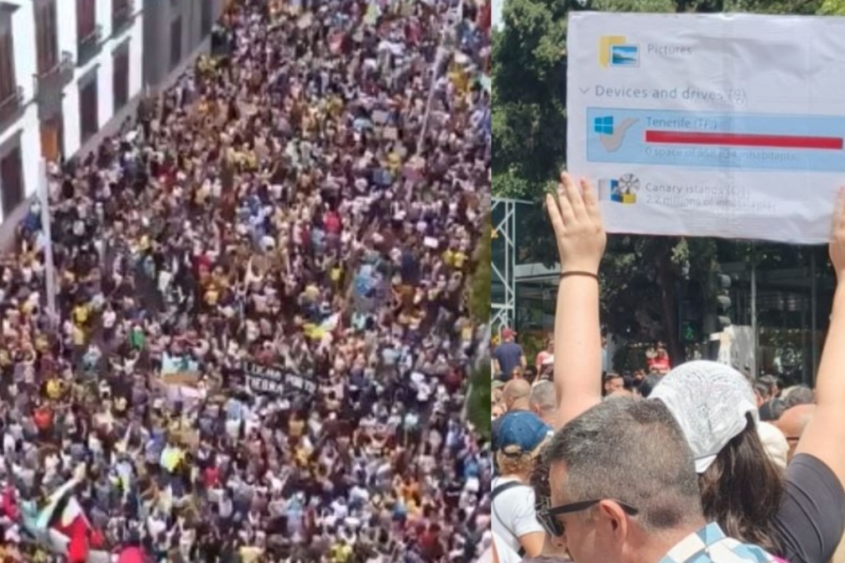 Τενερίφη: Νέες διαδηλώσεις κατά του μαζικού τουρισμού - Ανθρωποι ζουν εδώ, γράφουν σε πλακάτ - Πορείες πραγματοποιήθηκαν και σε άλλα μέρα στα Κανάρια Νησιά καθώς και σε άλλες ισπανικές πόλεις