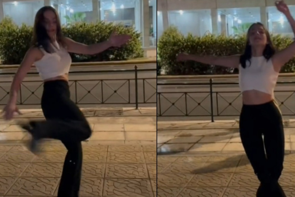 Αστυνομία: Viral η χορεύτρια που χόρεψε ζεϊμπέκικο έξω από τη ΓΑΔΑ για να πει «ευχαριστώ»