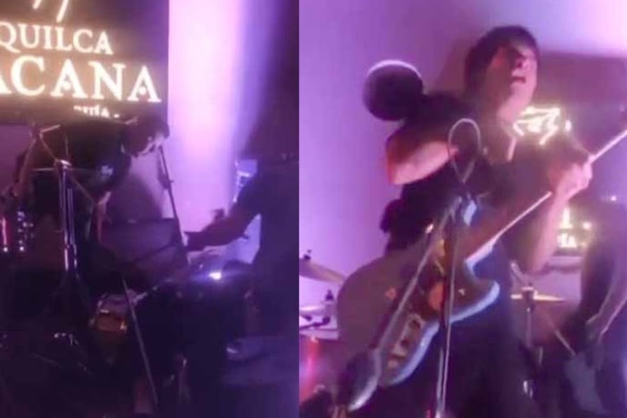 Επικίνδυνη στιγμή σε συναυλία: Τραγουδιστής υπέστη ηλεκτροπληξία από το μικρόφωνο ‑ Βίντεο