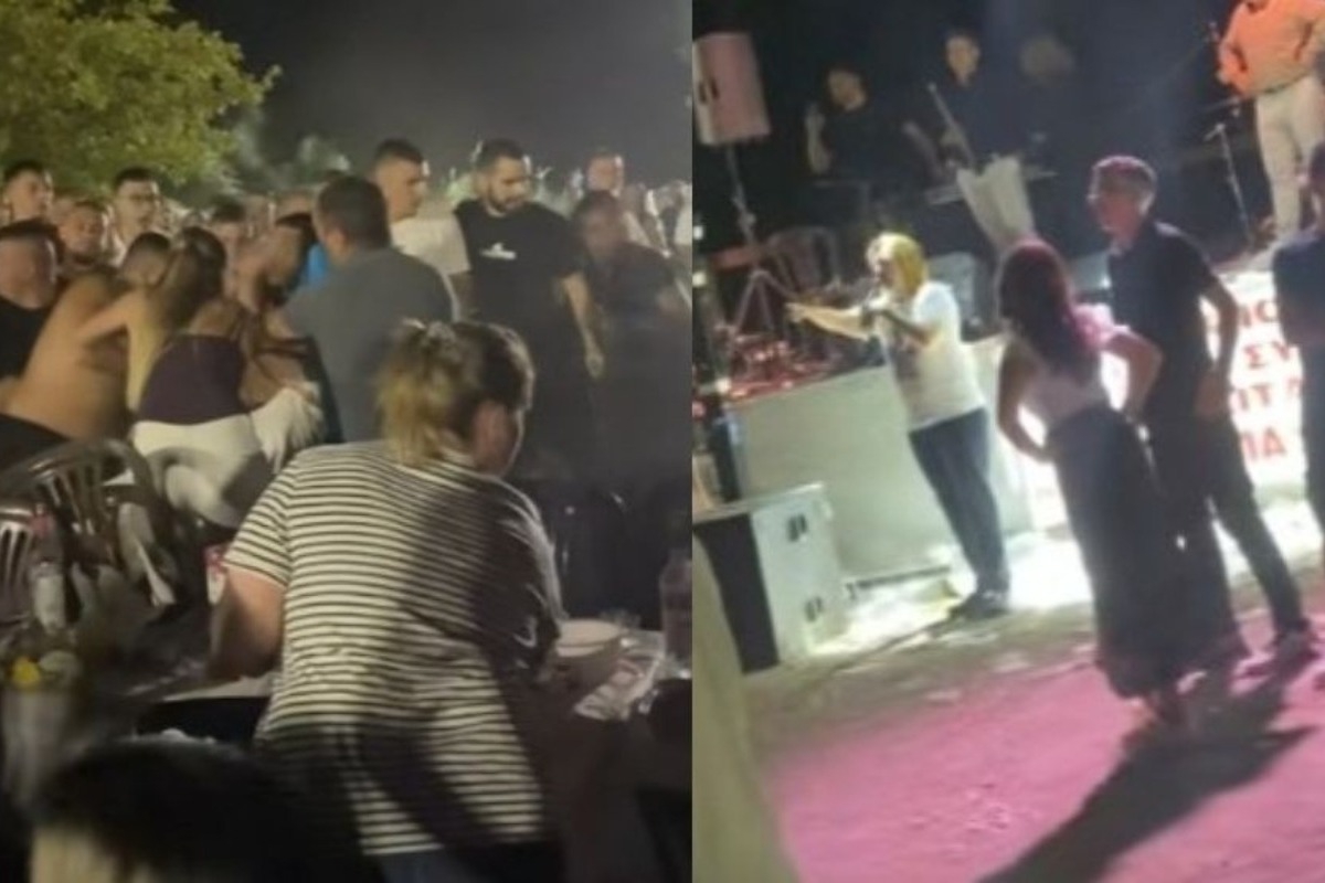 Βίντεο: Αγριος καβγάς σε πανηγύρι που τραγουδούσε η Γωγώ Τσαμπά ‑ «Θα το κλείσουμε»
