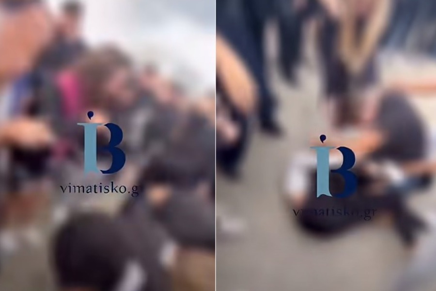 Σοκαριστικό βίντεο από τον άγριο καβγά έξω από σχολείο στην Κω – Μαθήτριες πλακώθηκαν στο ξύλο μπροστά σε συμμαθητές τους