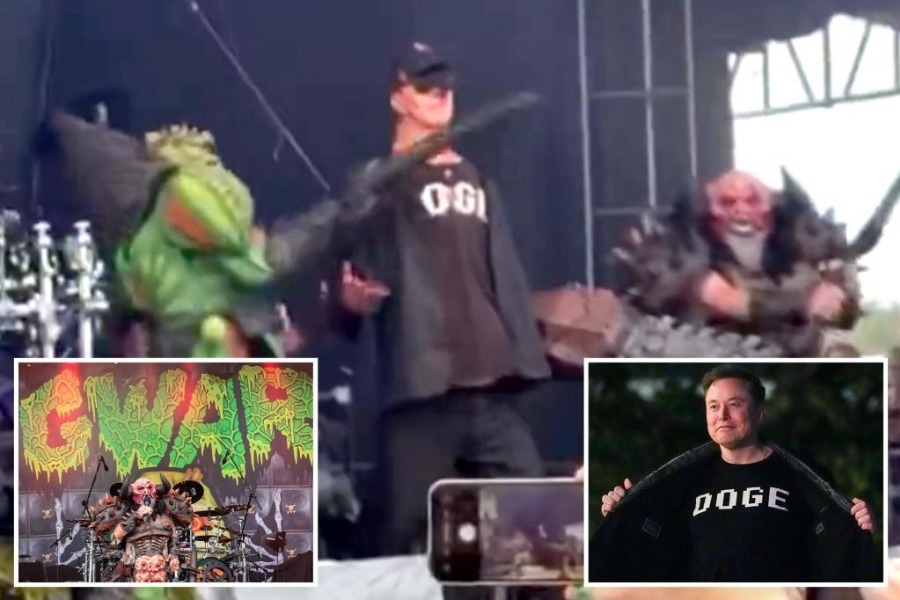 Σοκ σε φεστιβάλ! Συγκρότημα της heavy metal... «αποκεφάλισε» τον Μασκ και «δολοφόνησε» τον Τραμπ