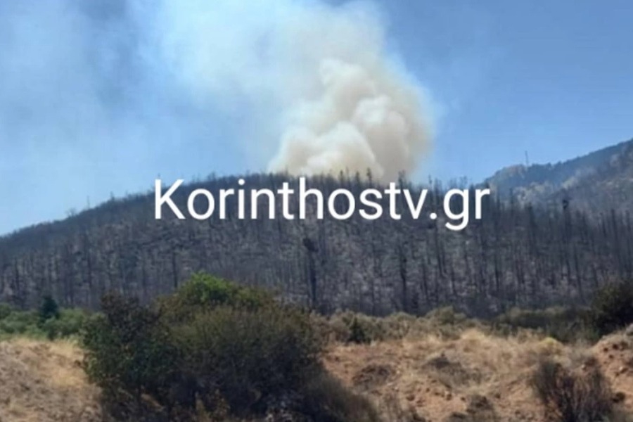 Μεγάλη αναζωπύρωση στην ορεινή Κορινθία: Έντονη ανησυχία στους κατοίκους - Στο σημείο έχουν κινητοποιηθεί ισχυρές δυνάμεις πυρόσβεσης