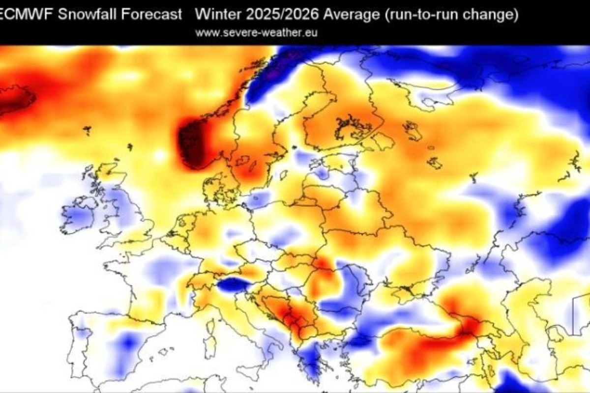 Καιρός: Προβλέψεις χιονόπτωσης για Ευρώπη και Ελλάδα ‑ Τι δείχνει το ECMWF