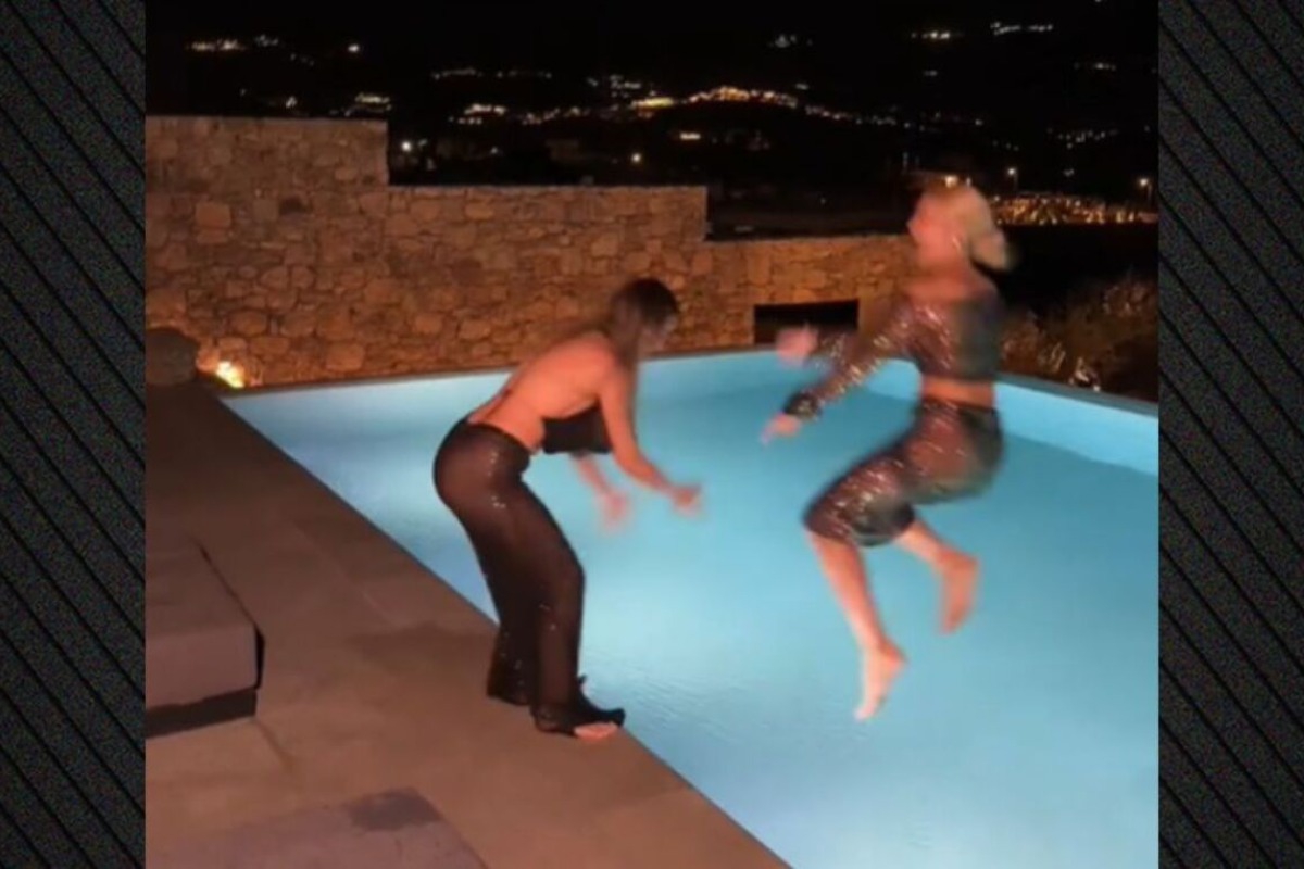 Η Ιωάννα Τούνη πήδηξε σε πισίνα με τα ρούχα... για να μην γυρίσει στον πρώην της - Δείτε βίντεο