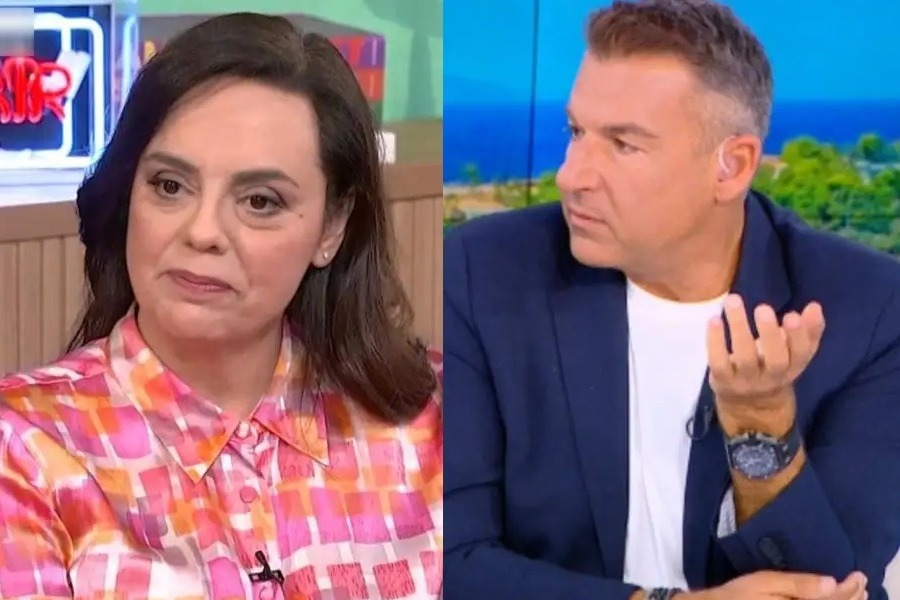 Γιώργος Λιάγκας σε Μαρία Κοζάκου: «Δεν ντρεπόμαστε να λέμε αυτά τα πράγματα;»
