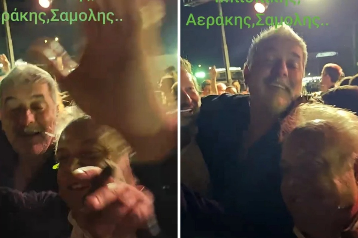 Βασίλης Μπισμπίκης: Νέο βίντεο από το κρητικό γλέντι – Με Δανάη Παππά και Μιχάλη Αεράκη
