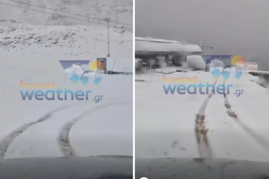 Εντυπωσιακό το τοπίο στον Παρνασσό: Στα λευκά «ντύθηκε» το χιονοδρομικό κέντρο - Δείτε βίντεο