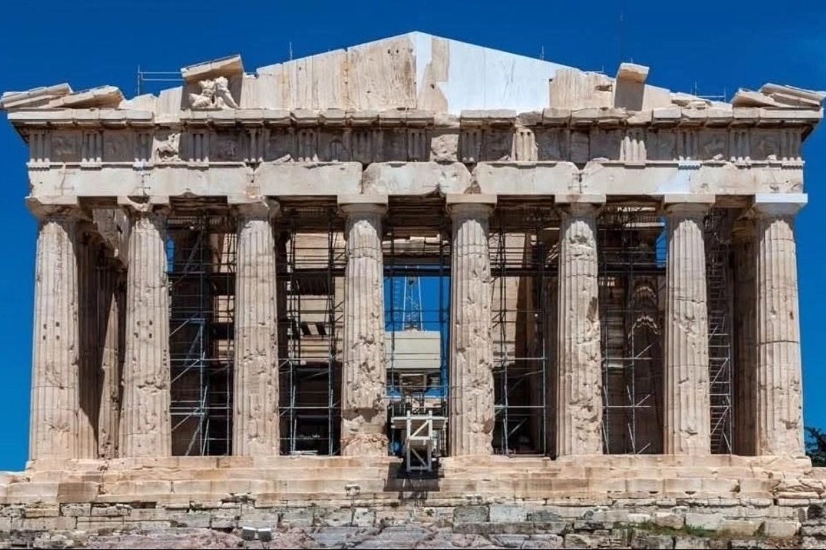 Ιστορική στιγμή: Το δυτικό αέτωμα του Παρθενώνα ολοκληρώθηκε έπειτα από 220 χρόνια
