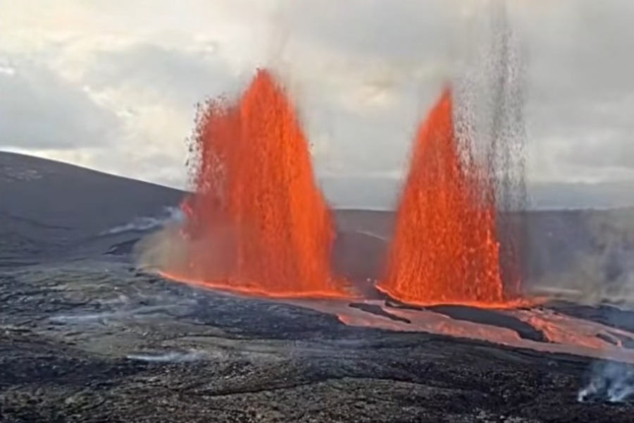 «Ξύπνησε» πάλι το ηφαίστειο Κιλαουέα στη Χαβάη ‑ Εκτοξεύει λάβα πάνω από τα 300 μέτρα
