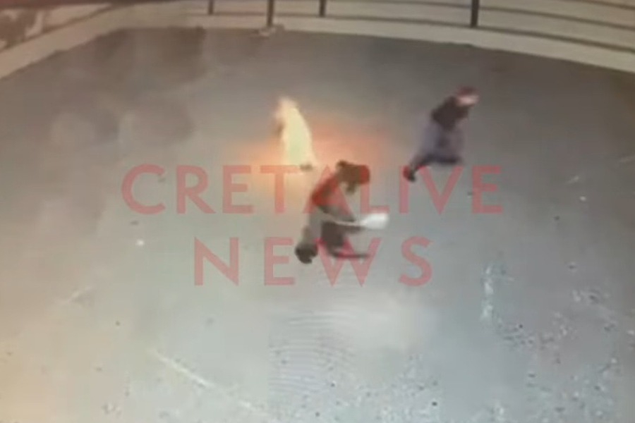 Ηράκλειο: Βίντεο ντοκουμέντο από την έκρηξη του αυτοσχέδιου μηχανισμού στο σχολείο