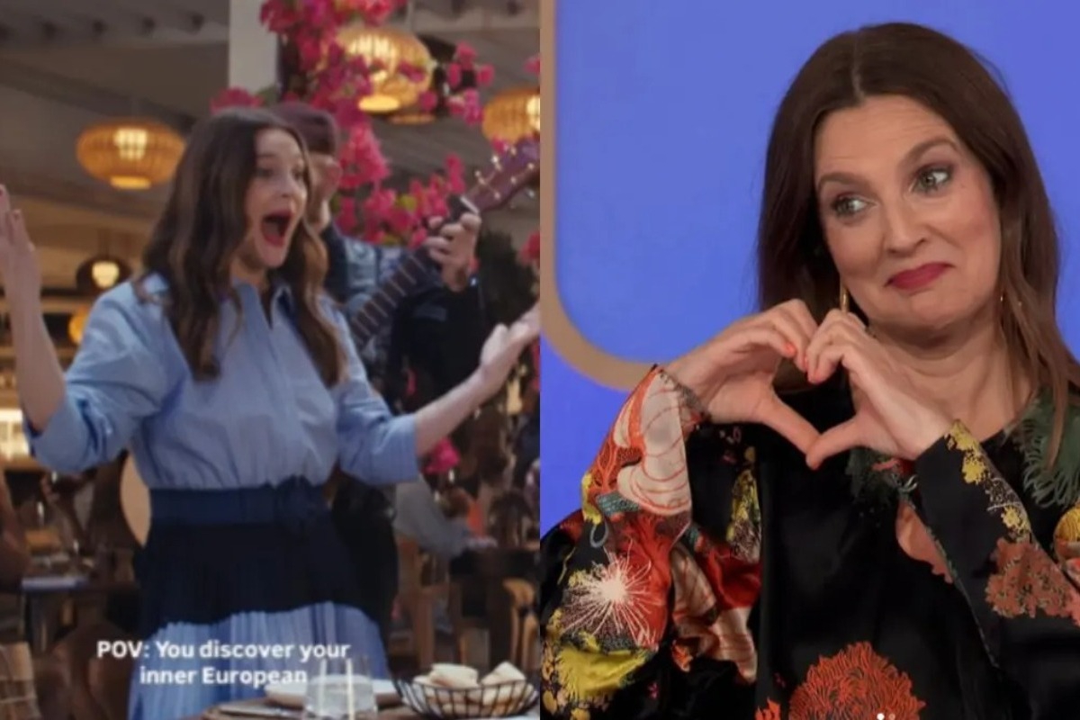 Ντρού Μπάριμορ: Βγήκε η Ελληνίδα από μέσα της – Σπάει πιάτα και φωνάζει «ώπα»