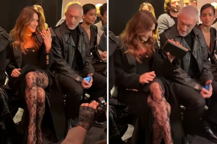 Ο Βενσάλ Κασέλ πιάστηκε να χαζεύει τα πόδια της Κάρλα Μπρούνι