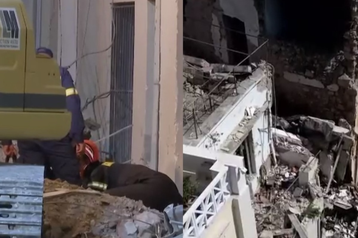Τραγωδία στην Πλάκα: Γυναίκα ανασύρθηκε νεκρή από τα συντρίμμια του κτιρίου