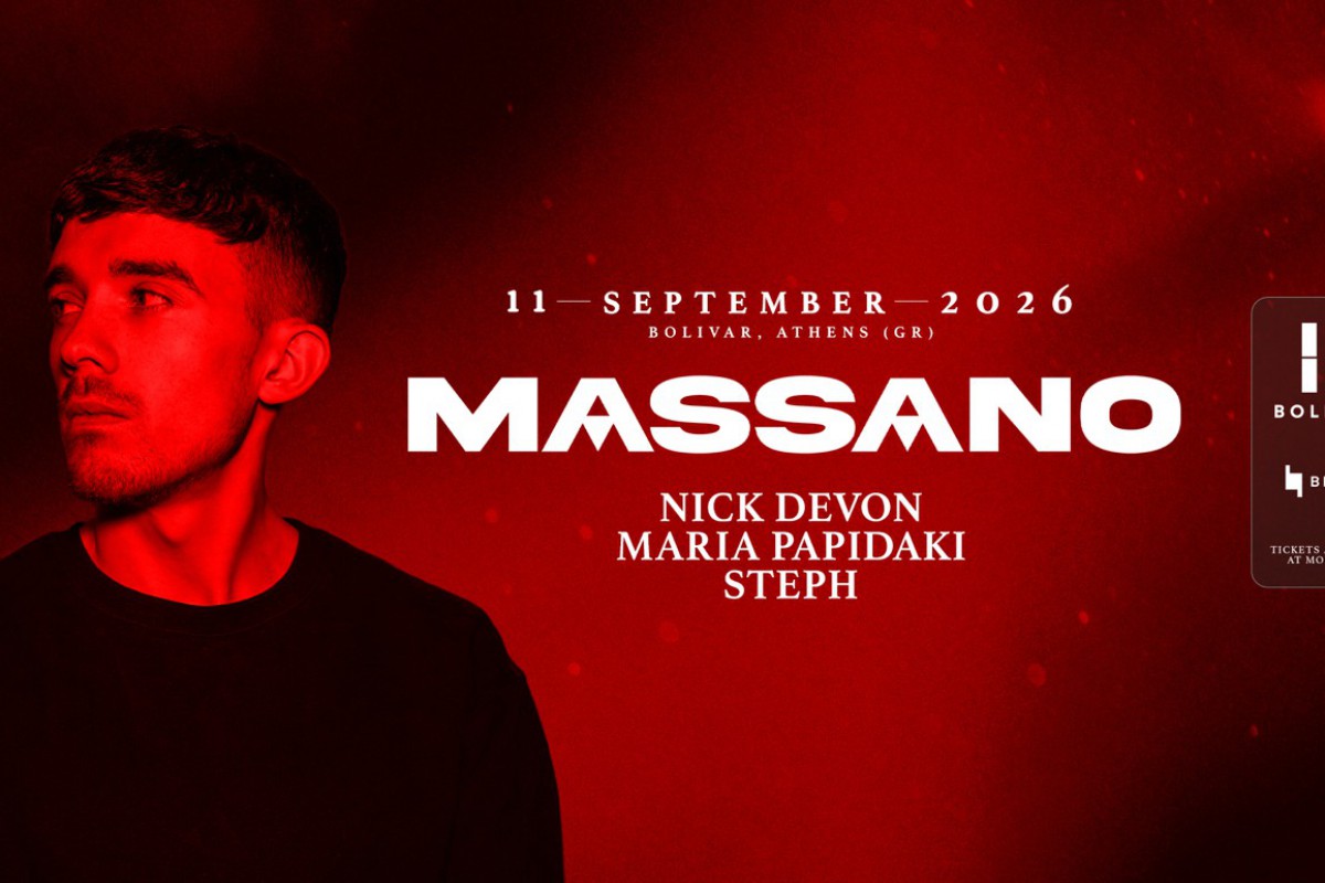 Ο Massano επιστρέφει στο Bolivar Beach Club για ένα melodic techno βράδυ στις 11 Σεπτεμβρίου