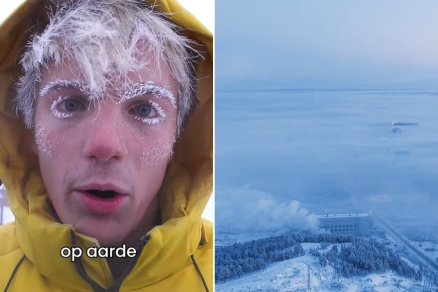 Ολλανδός YouTuber βουτάει στο νερό στη Σιβηρία με το θερμόμετρο να γράφει -52 βαθμούς Κελσίου