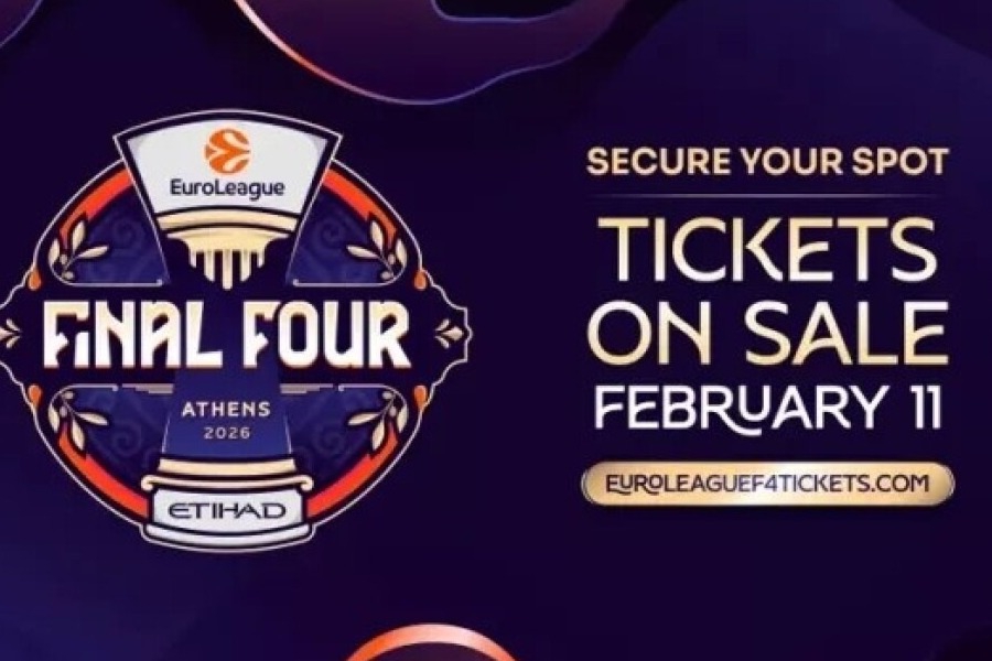 Final Four Αθήνα: Στις 11 Φεβρουαρίου ξεκινά η διάθεση των εισιτηρίων ‑ Οι τιμές των εισιτηρίων