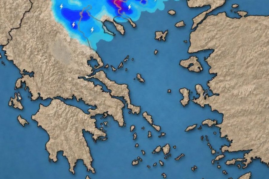 Καιρός: Μπουρίνι απόψε στη Βόρεια Ελλάδα – Στο «στόχαστρο» και η Θεσσαλονίκη