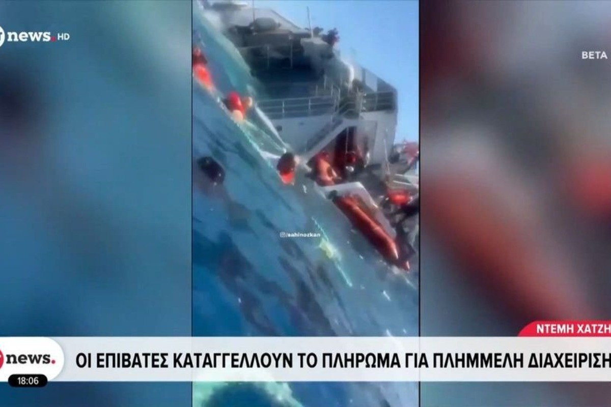 Ναυάγιο ανοιχτά της Κερύνειας: Δραματικές σκηνές πανικού κατέγραψε βίντεο από το εσωτερικό του σκάφους