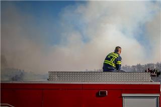 Φωτιά στον Ασπρόπυργο ‑ Ήχησε το 112 για ετοιμότητα