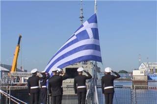 Η Ελλάδα παρέλαβε τον «Νέαρχο»: Βίντεο από την τελετή για τη δεύτερη φρεγάτα Belharra