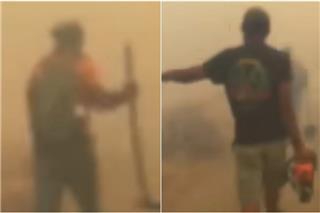 «Πάμε πρέπει να φύγουμε»: Συγκλονιστικό βίντεο από την Πάρο με πυροσβέστες να δίνουν μάχη με τις φλόγες