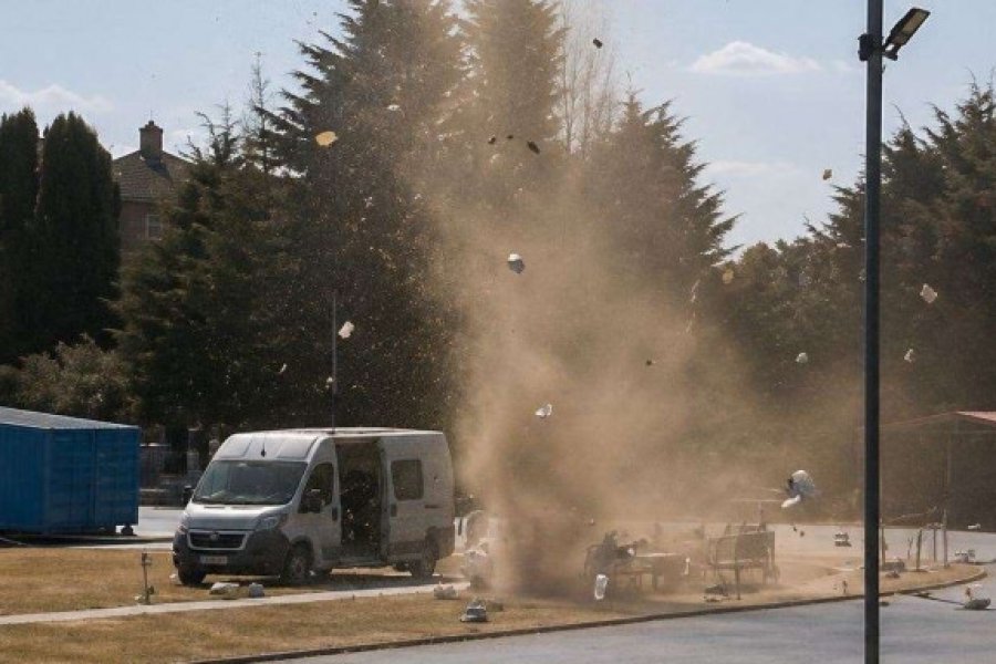 Μίνι ανεμοστρόβιλος «ισοπέδωσε» αγώνες στίβου στην Αγγλία – Τραπέζια και κριτές «πέταξαν» στον αέρα - Αγωνοδίκες εκσφενδονίστηκαν από τις θέσεις τους όταν η δίνη «έπληξε» απροειδοποίητα το στάδιο