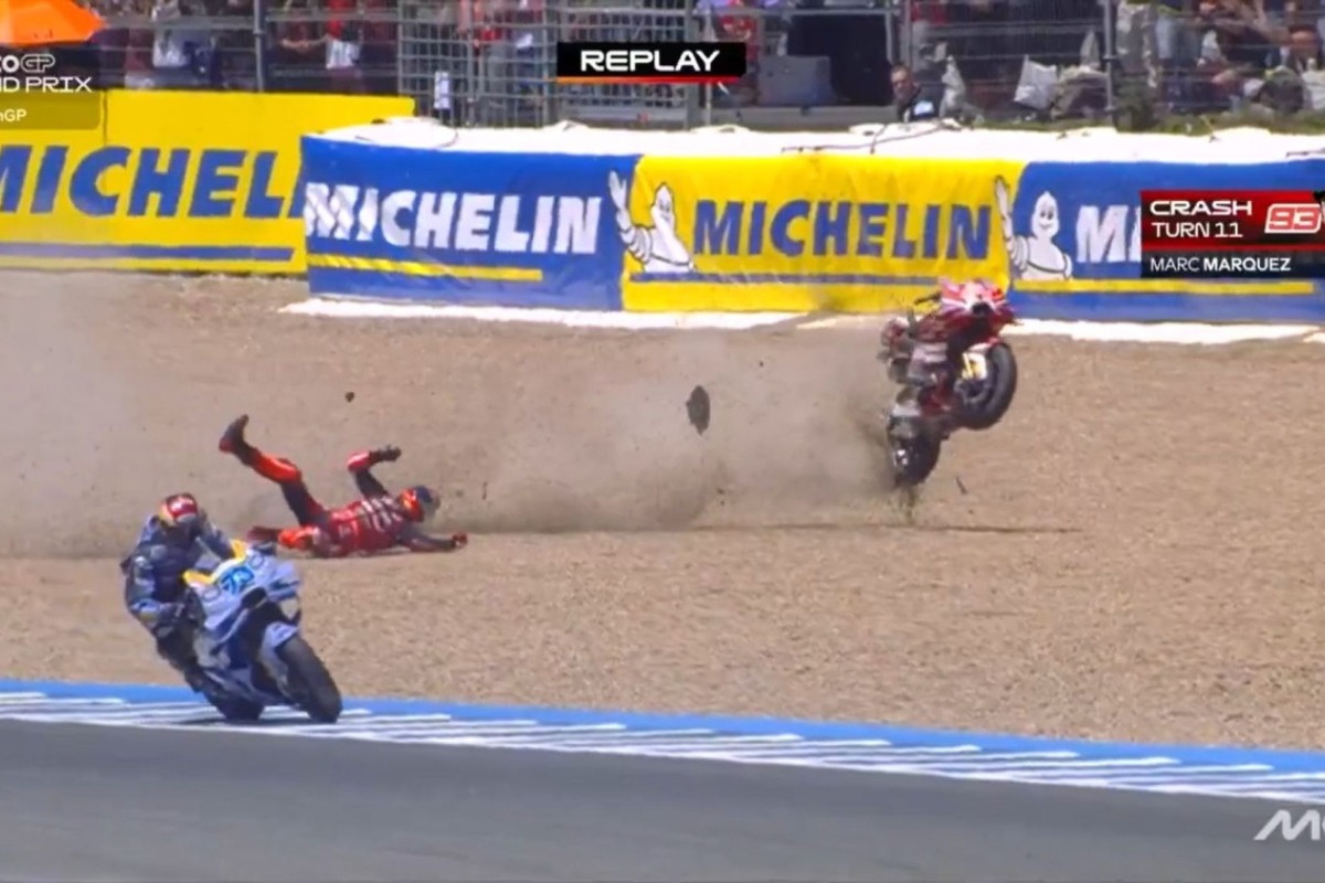 Τρομακτικό ατύχημα στο MotoGP – Κόπηκε στα δύο η μηχανή του Μάρκεθ