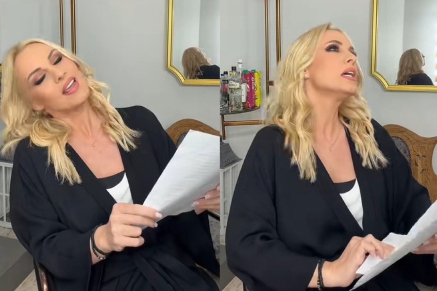 Η Πέγκυ Ζήνα «μεταμορφώθηκε» σε Αμαλία από το «Παρά Πέντε» και τραγούδησε το «Ματώνω»