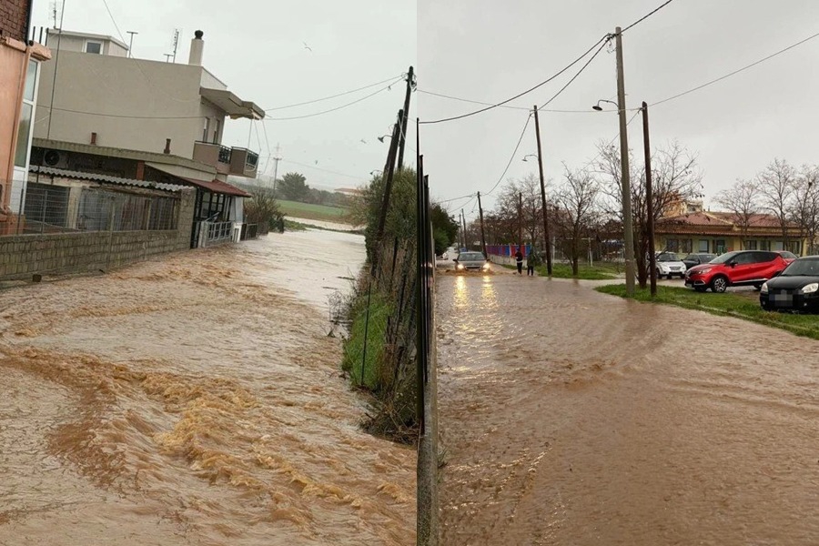 Πλημμύρες στον Έβρο από τις έντονες βροχοπτώσεις, εγκλωβίστηκαν μαθητές σε σχολείο