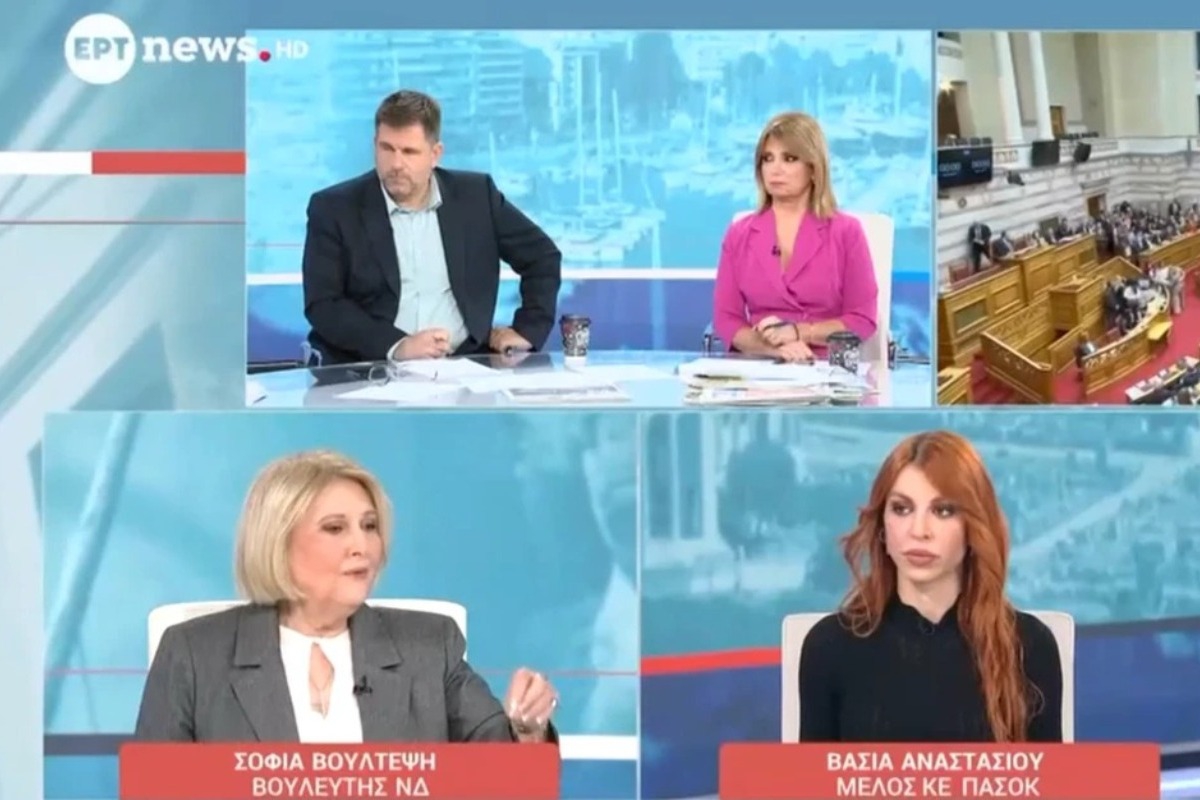 Χαμός σε εκπομπή της ΕΡΤ: Το σχόλιο της Βάσιας Αναστασίου έκανε μπαρούτι τη Σοφία Βούλτεψη