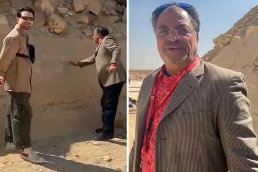 Ξεναγός συνελήφθη μετά από βίντεο που τον δείχνει να βεβηλώνει 4.000 ετών πυραμίδα στη Σακκάρα της Αιγύπτου