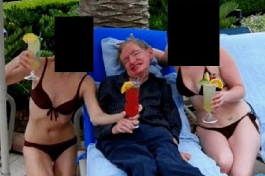 Αρχεία Έπσταϊν: Φωτογραφία απαθανατίζει τον Στίβεν Χόκινγκ σε τροπικό νησί ανάμεσα σε δύο γυναίκες με μπικίνι - Συνολικά ο Στίβεν Χόκινγκ εμφανίζεται περίπου 250 φορές στα αρχεία Έπσταϊν - Συνεχίζονται οι αποκαλύψεις