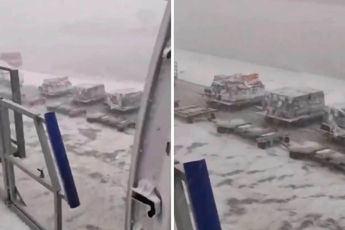 Χάος σε αεροδρόμιο στη Ρώμη – Ασπρισαν οι πίστες από το χαλάζι και οι οροφές μετατράπηκαν σε «καταρράκτες» - Εργαζόμενοι και επιβάτες απομακρύνθηκαν για λόγους ασφαλείας